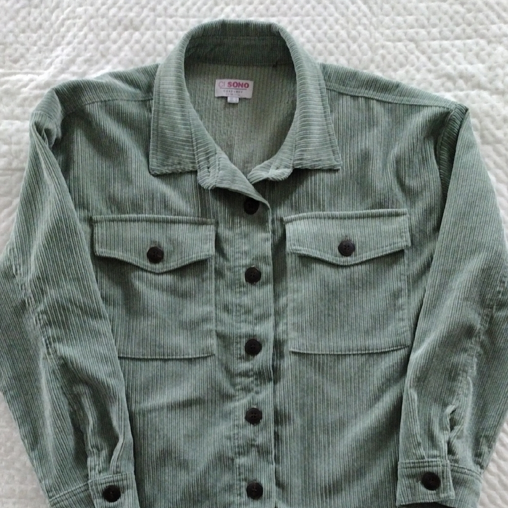 Sonos Sage Green Corduroy Utility Jacket